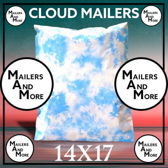 25 14X17 Poly Mailers Cloud Tye Dye ,Shipping Envelopes PRICE IS FIRM - Picture 8 of 11